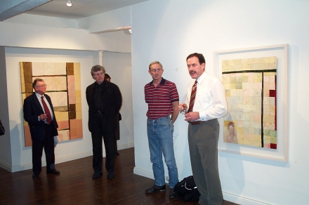 From right: John Quinlan,Vangard Gallery; John Hunt, John Philip Murray, Alf O'Brien