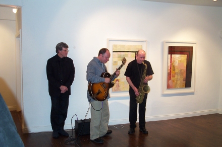 From right: Richie Buckley, Tenor Saxophone; Hugh Buckley, Guitar, John Philip Murray