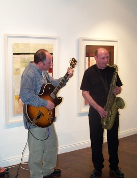 From right: Richie Buckley, Tenor Saxophone; Hugh Buckley, Guitar